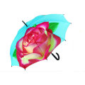 Guarda-chuva automático reto com impressão rosa (YS-SA25081007R)